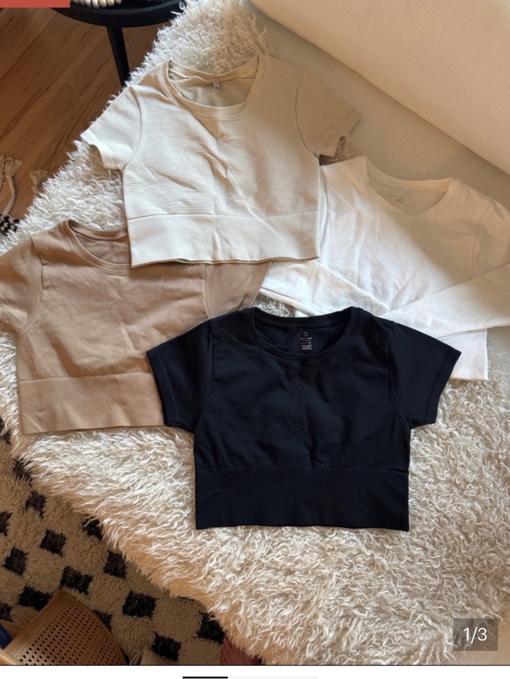 Aerie size lot of 3 workout tops. All size small. $10 each.  White (sold)